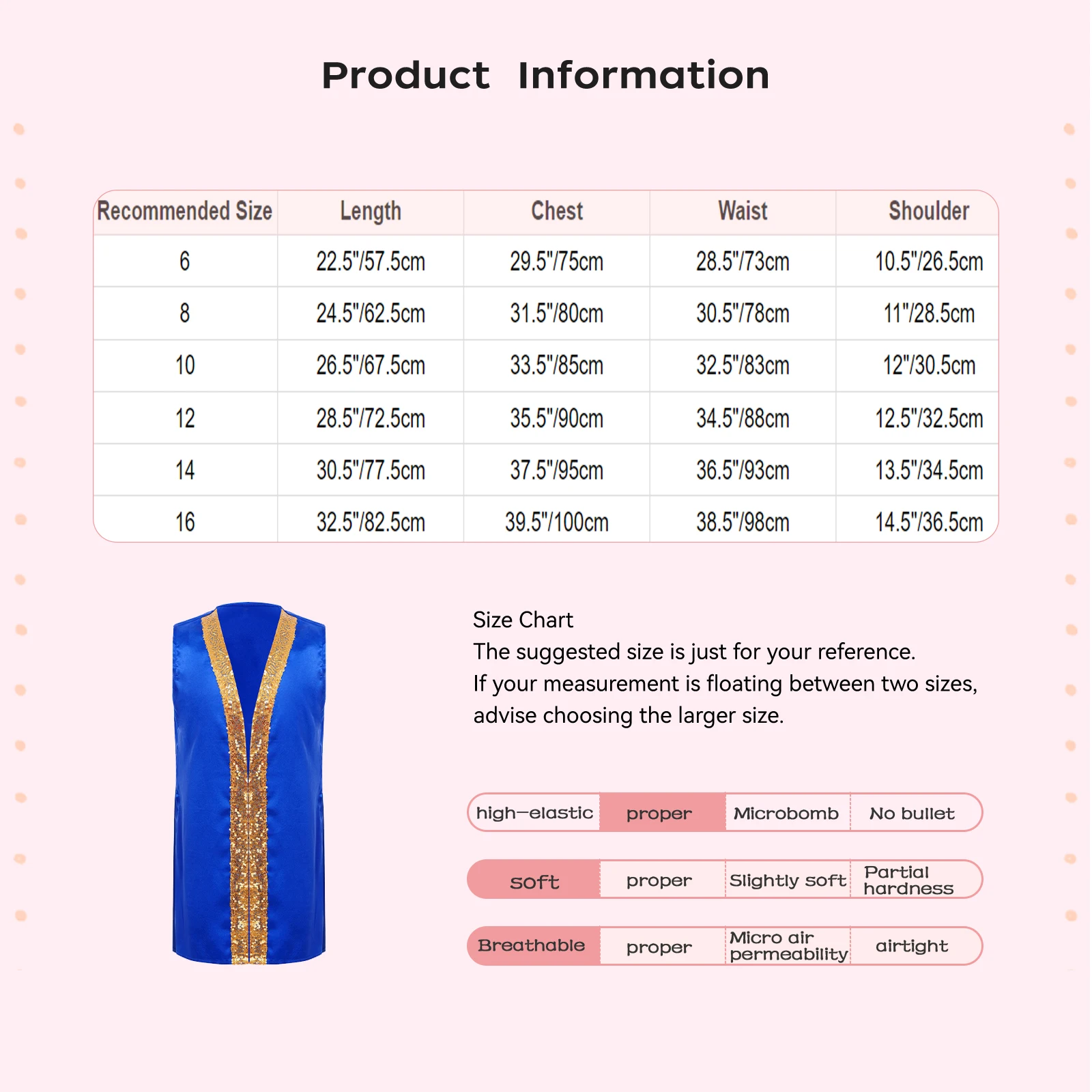 2Pcs Kids Girls Liturgical Praise Dance Dress Worship Robe Satin Sequins Sleeveless Sides Split Vest Coat+Long Sleeve Maxi Dress