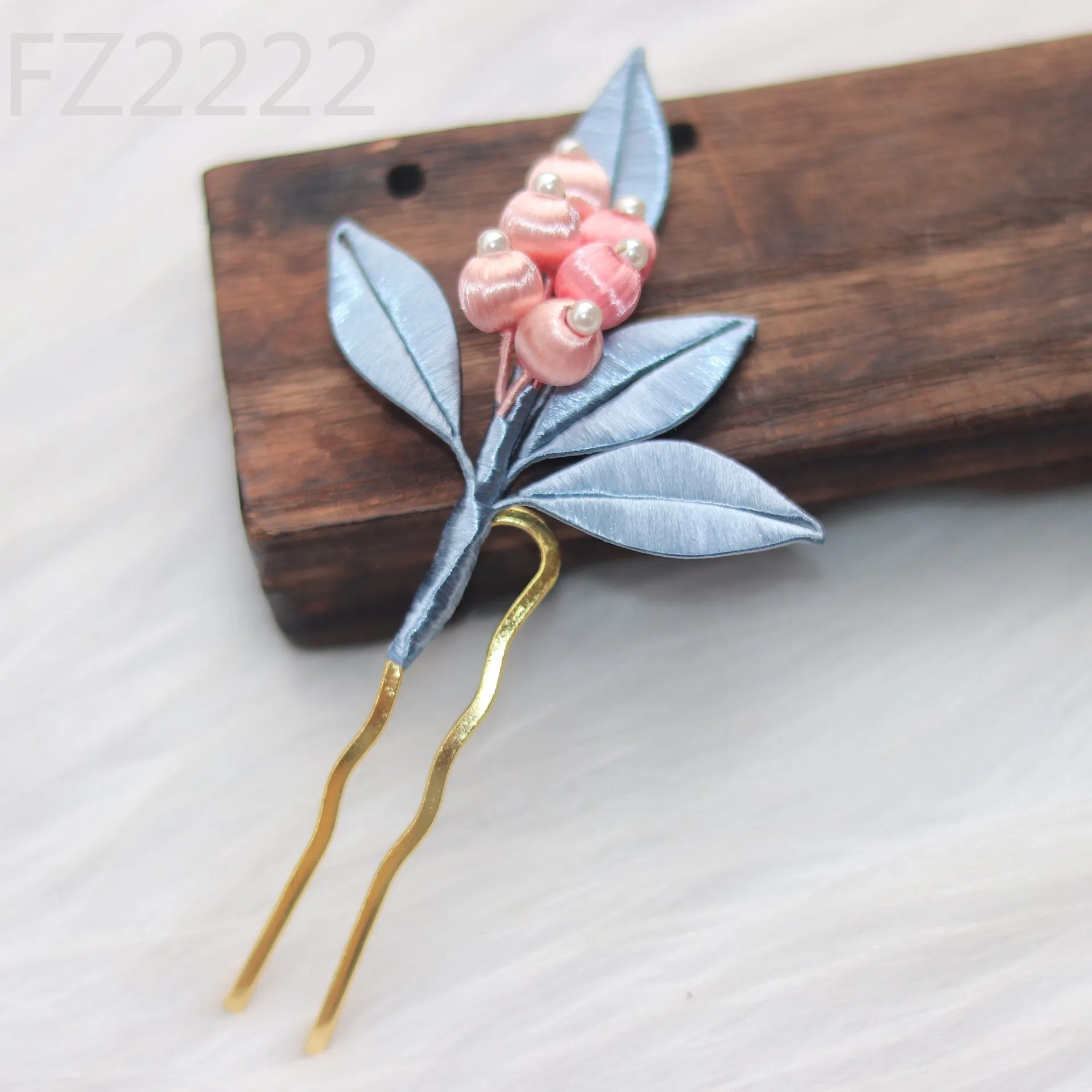 Wrapped Gardenia Small Berry Flower Hairpin Hair Accessories Antique Hairpin Retro National Style Hairpin Accessories