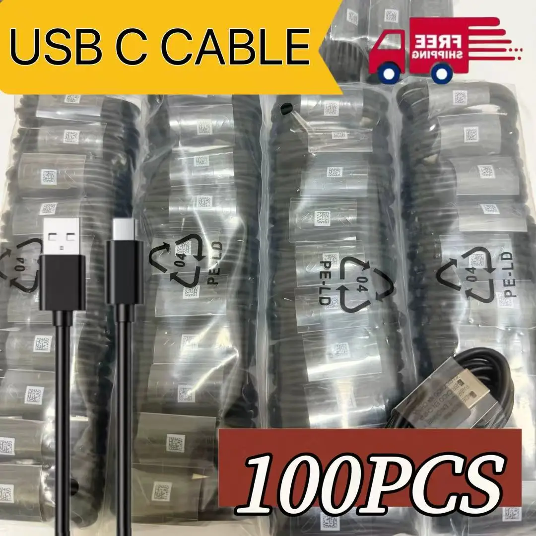 

MFIGlGK 100X Wholesale Bulk USB Type C Cable 4ft for Samsung for iPhone 15 Fast Charger Charging Cord