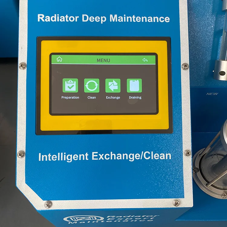 7 หน้าจอสัมผัสระบบระบายความร้อนหม้อน้ําอัตโนมัติฟลัชสารป้องกันการแข็งตัวแทนที่สวิตช์น้ําหล่อเย็น