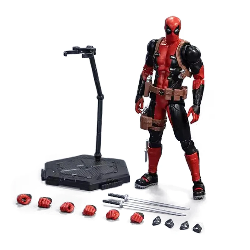 Fondjoy Anime Figure 15cm Deadpool Joints Movable 1/12 Assembled Toy Model Marvel Anti Heroes Table Ornament Children's Toy Gift