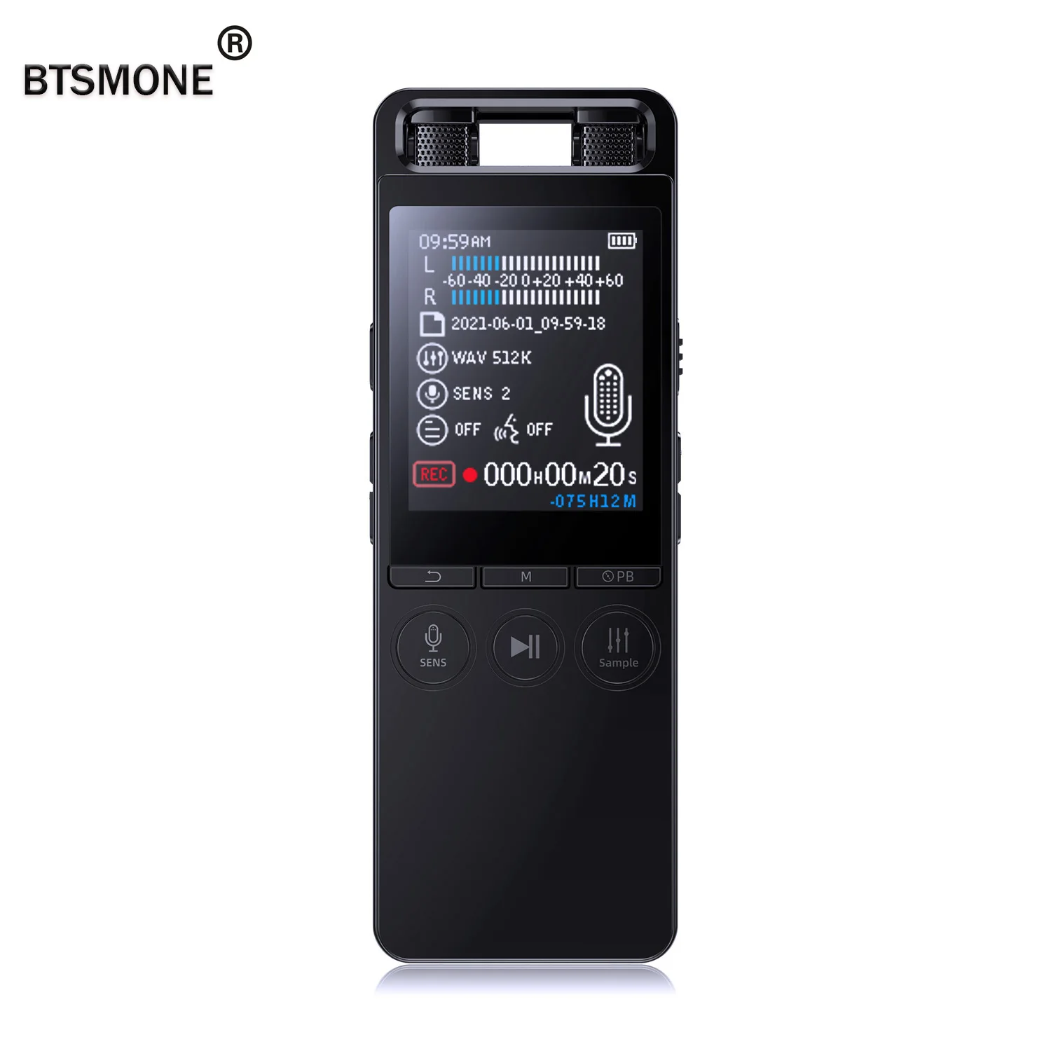 Professional Digital Audio Voice Recorder 32G Long Distance Audio Recording MP3 Player Noise Reduction WAV Record Support TFCard