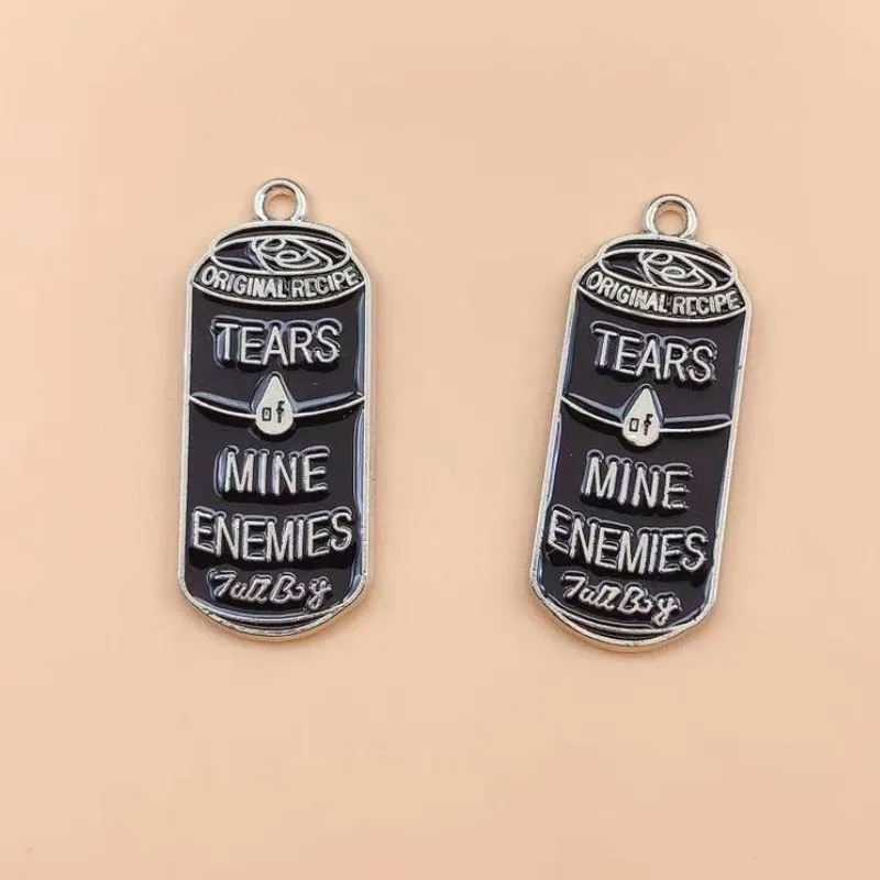 10 шт., эмалированные банки-подвески для сережек и браслетов