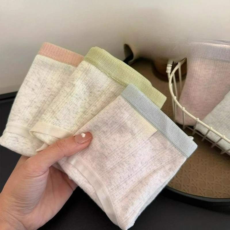 

Трусики женские из чистого хлопка со средней талией, класс A, детский хлопок, новинка 10А, антибактериальный хлопок, треугольник, короткие, удобные, дышащие