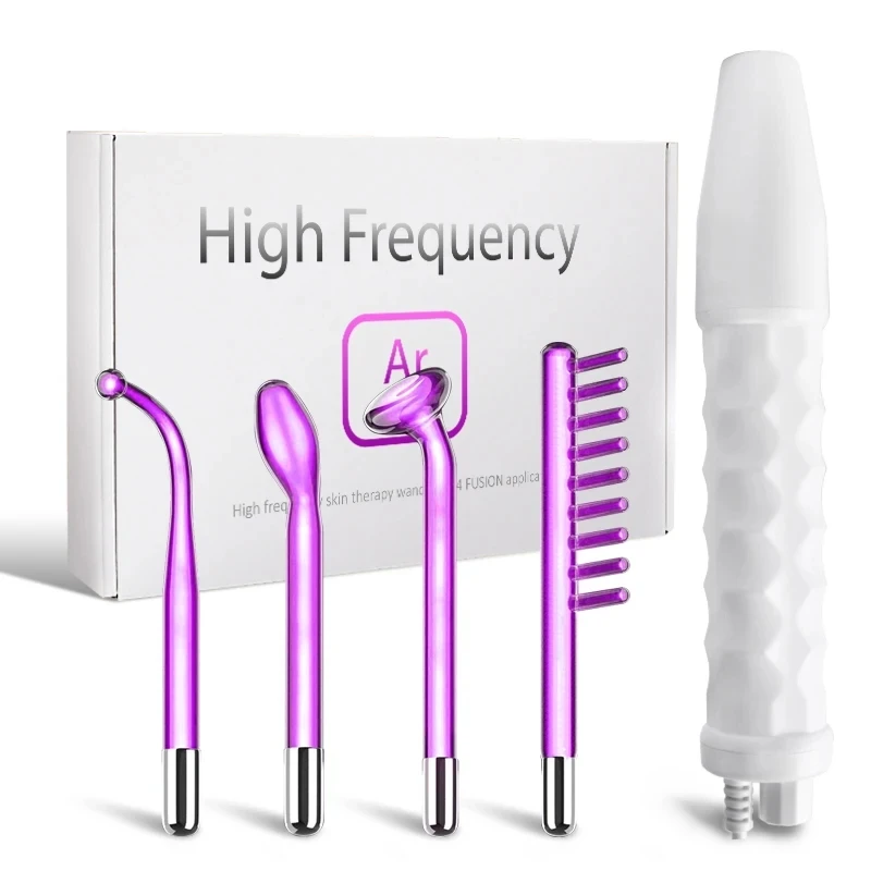 

Аппарат Дарсонваль для лица, высокочастотный, с аргоном, фиолетовым светом, для удаления акне, снятия воспалений, массажер для ухода за кожей лица, косметический прибор