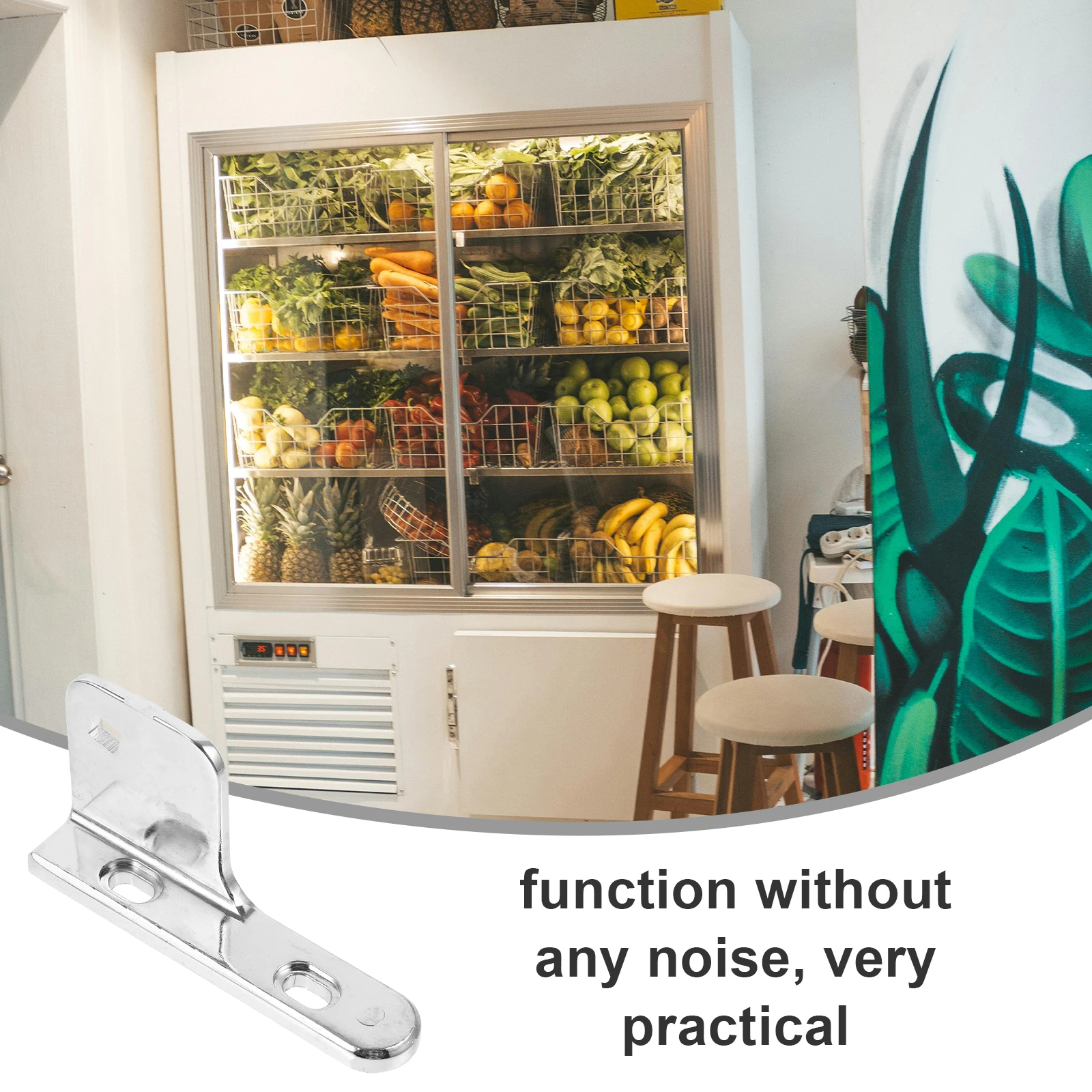 

Freezer Door Hinges Replaceable Pivot Household Refrigerator Accessories Silver Small