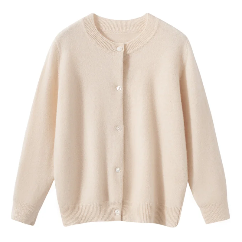 Classic Children's Wool Sweater Boy Girl O-neck Cardigan Autumn Winter 100% Merino Wool Knitwear Basic Fit Kids Long Sleeve Tops view 5
