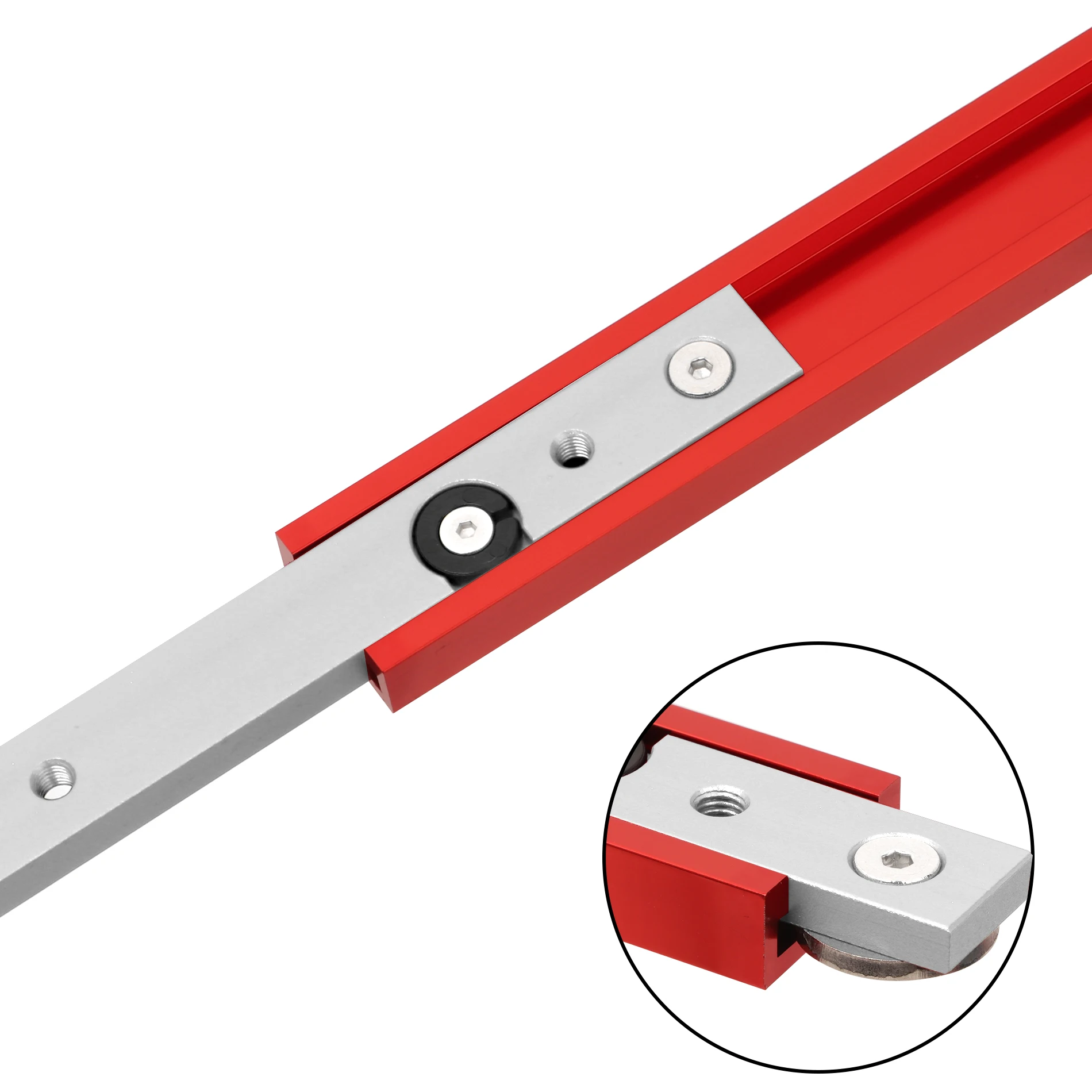 Imagem -05 - Liga de Alumínio Carpintaria Chute Rail T-track Miter Bar Slider T-slot Connector Ferramentas de Carpintaria Faça Você Mesmo 50cm 30 tipo 45cm Pcs