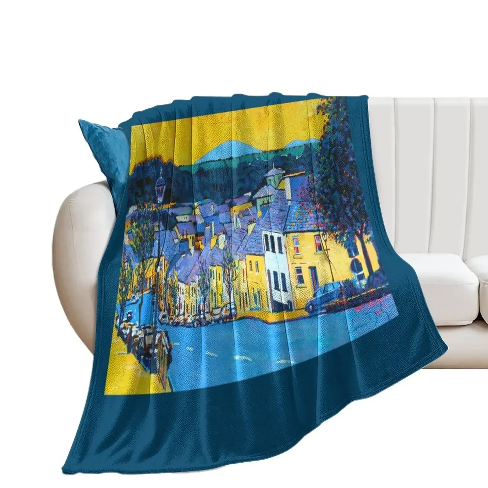 Westport High Street, County Mayo, Ireland Throw Blanket halloween Camping Hair Custom Blankets