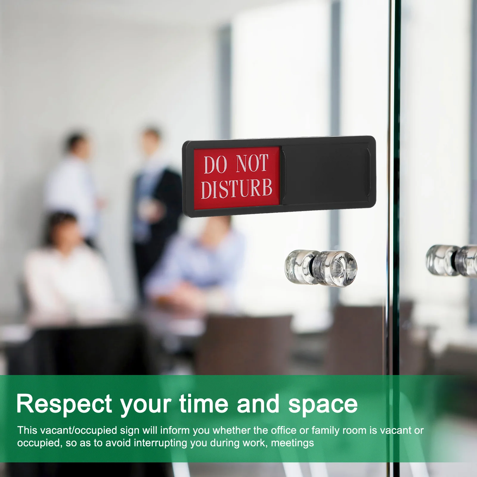 

2 pcs Door Signs Room Privacy Sign Do Not Disturb Slider Occupied Vacant Indicator Abs No Drill Installation For Office Home