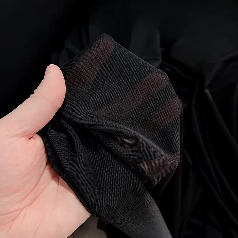 2メートル-スパンデックスメッシュ生地-輸入-ソリッドカラー-四方向ストレッチメッシュガーゼ