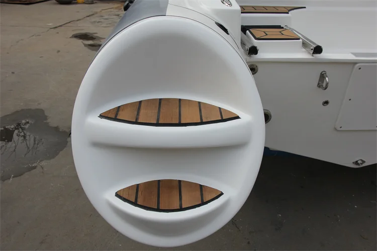 19ft الألياف الزجاجية قارب RIB RIB580C موتور Orca/Hypalon/PVC نفخ جامدة بدن الصيد RIB قارب الغواصين في الهواء الطلق