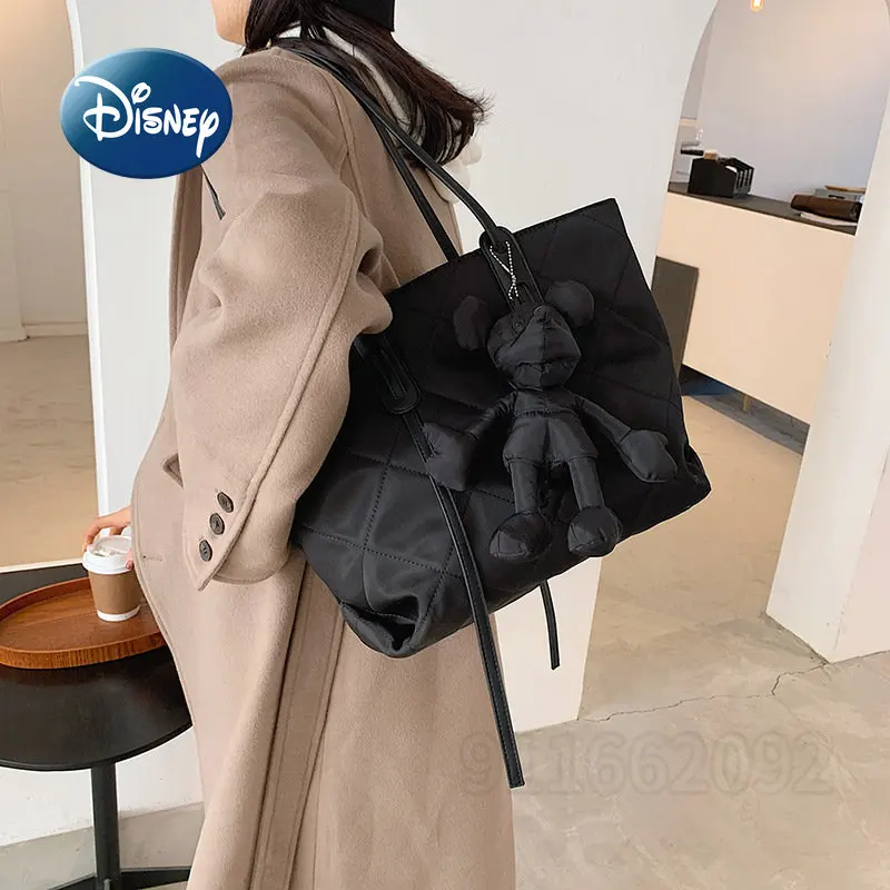 Disney Mickey's New Women's Handbag Luxury Brand 2-piece Set of Women's Bags Cartoon Fashion Large Capacity Travel Tote Bag