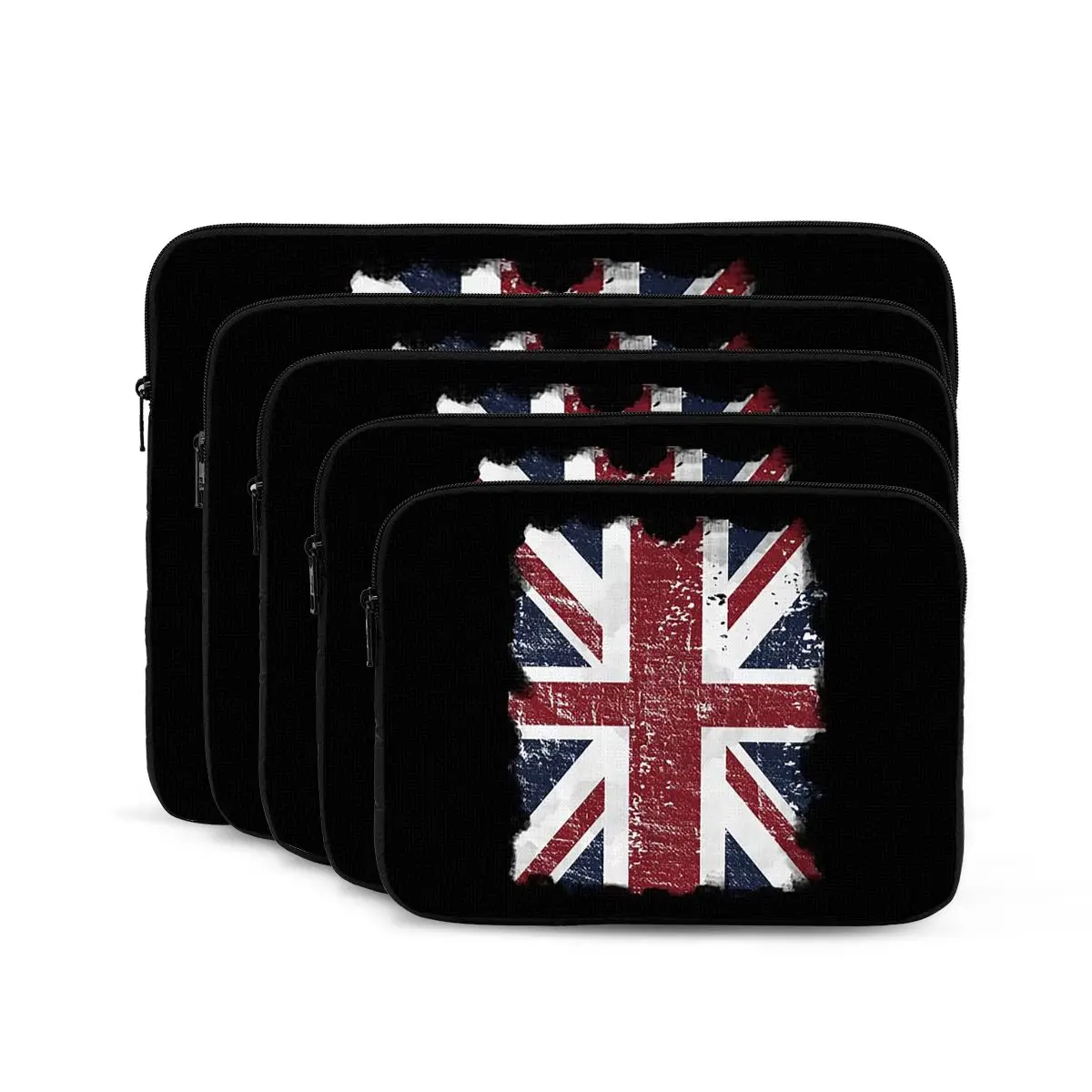 

Distressed British Flag Black Grey Union Jack Face Mask UK Notebook Laptop Bag Case Pouch For Macbook Air Pro Tablet Shockproof