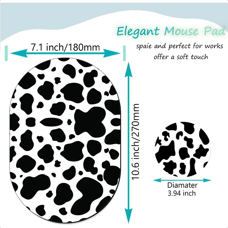 Desktop Computer Games NonSlip Mouse Pad and Coaster Combination Personality Mouse Pad Beautiful Pattern Waterproof Mouse Pad S