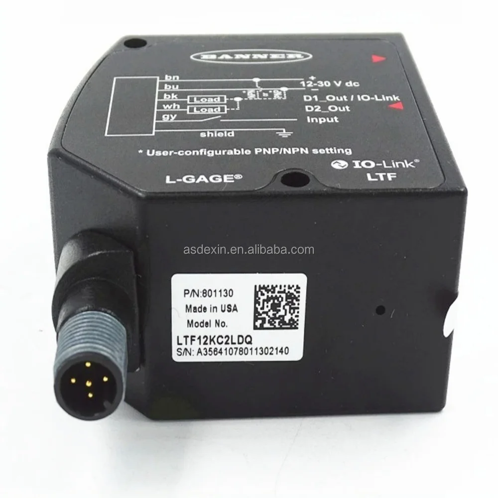 2025Hot Selling Banner IP67 LTF12KC2LDQ Laser Long-range Sensor for Detecting Objects