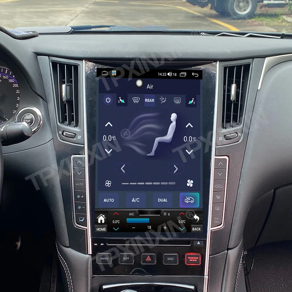 12.1 بوصة أندرويد 14 لإنفينيتي Q50L Q50 Q50s Q60 2015 ~ 2019 راديو عمودي DSP رئيس وحدة استقبال ستيريو مشغل وسائط متعددة