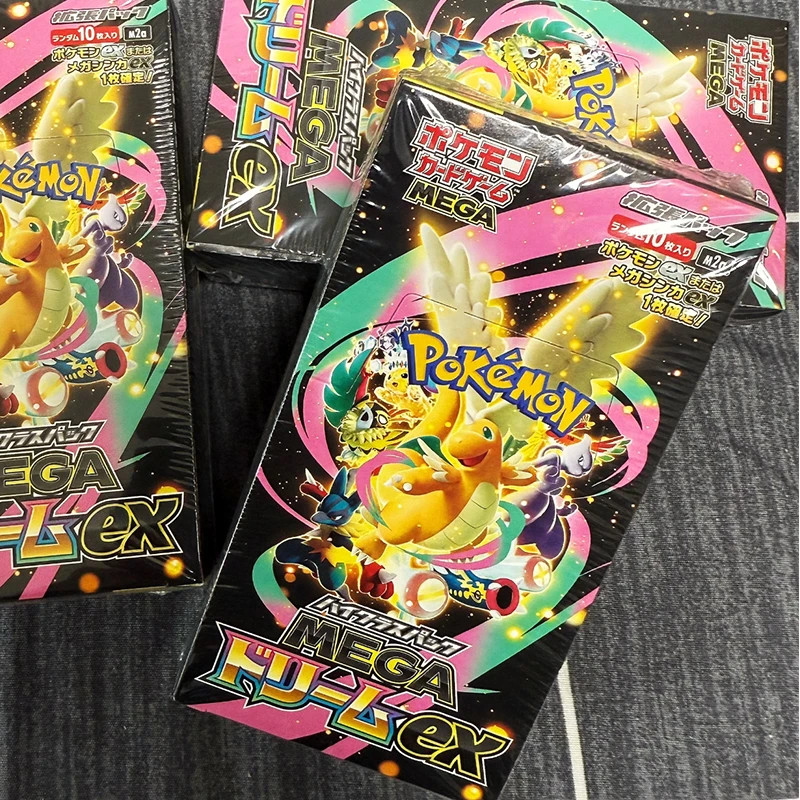 Tarjetas Coleccionables de Pokémon Charizard Tcg M2a Edición Japonesa, Caja Dorada Mega Dream Ex, Regalos Divertidos de Varios Estilos