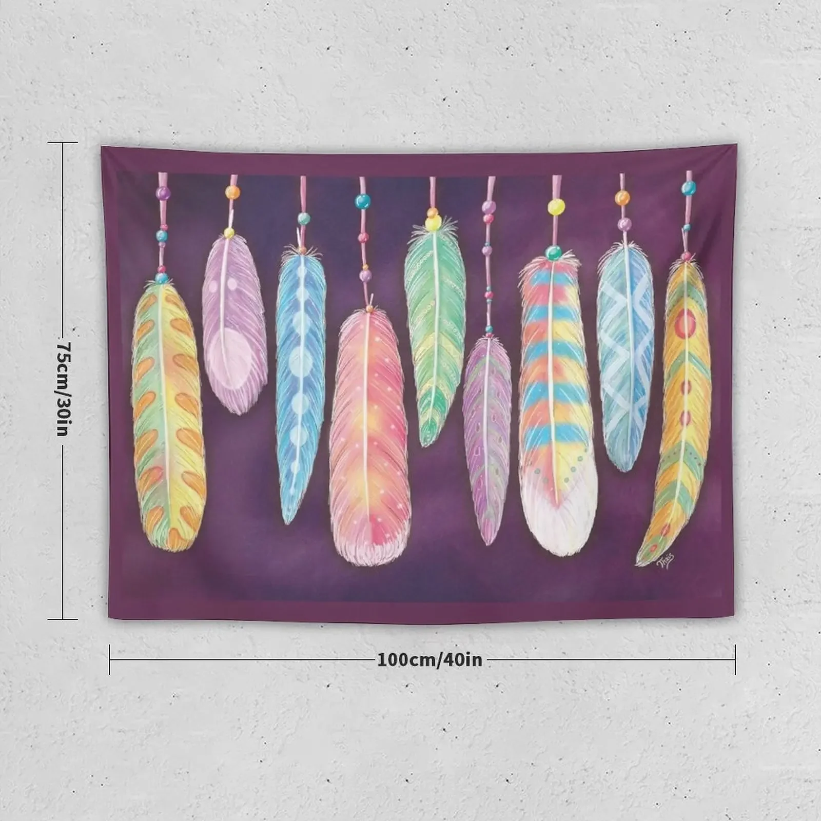 Feathers Tapestry Tapete For The Wall Funny Things To Decorate The Room Wall Decor Hanging Tapestry