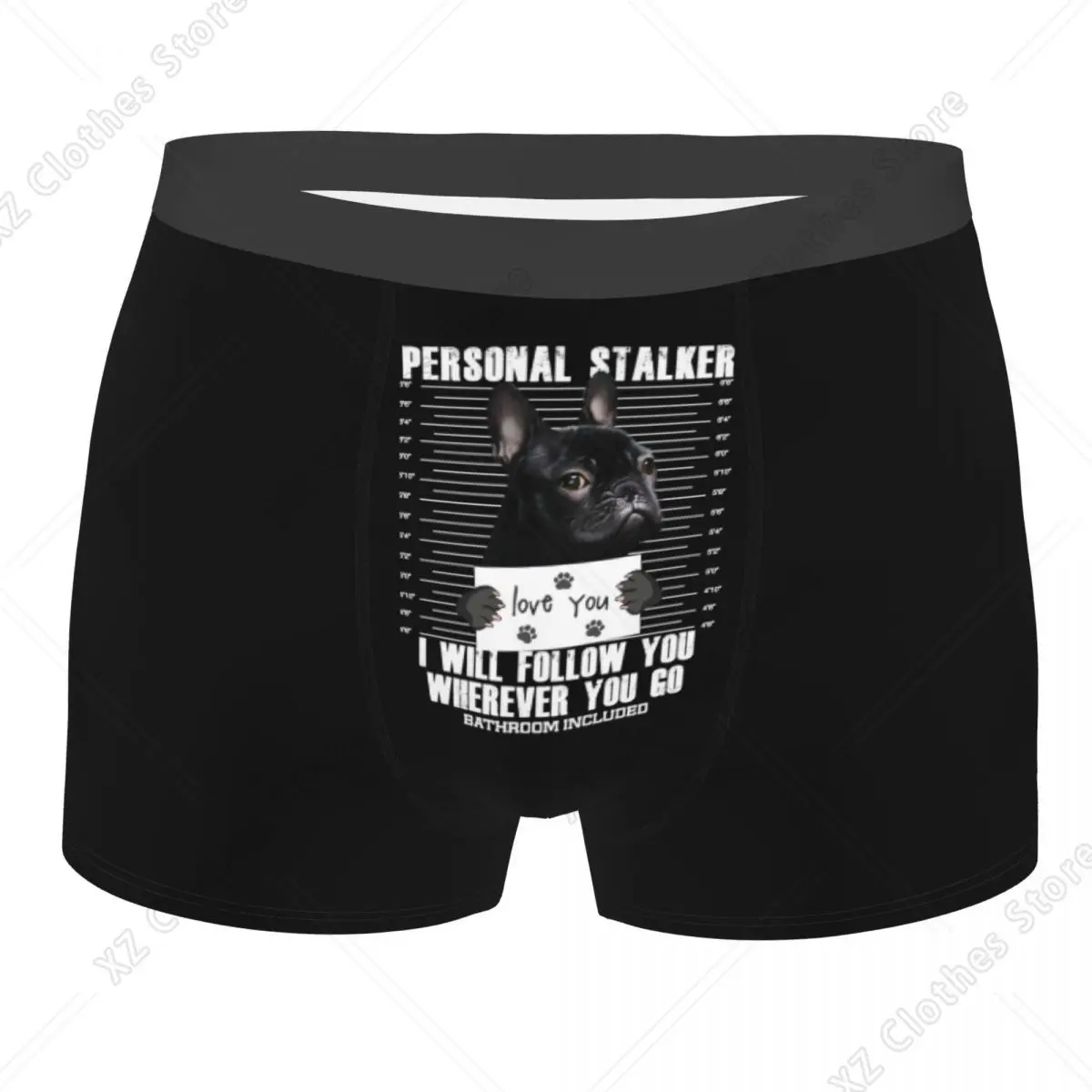 Custom French Bulldog Boxers Shorts Men's Frenchie Dog Lover Briefs Underwear Cool Underpants