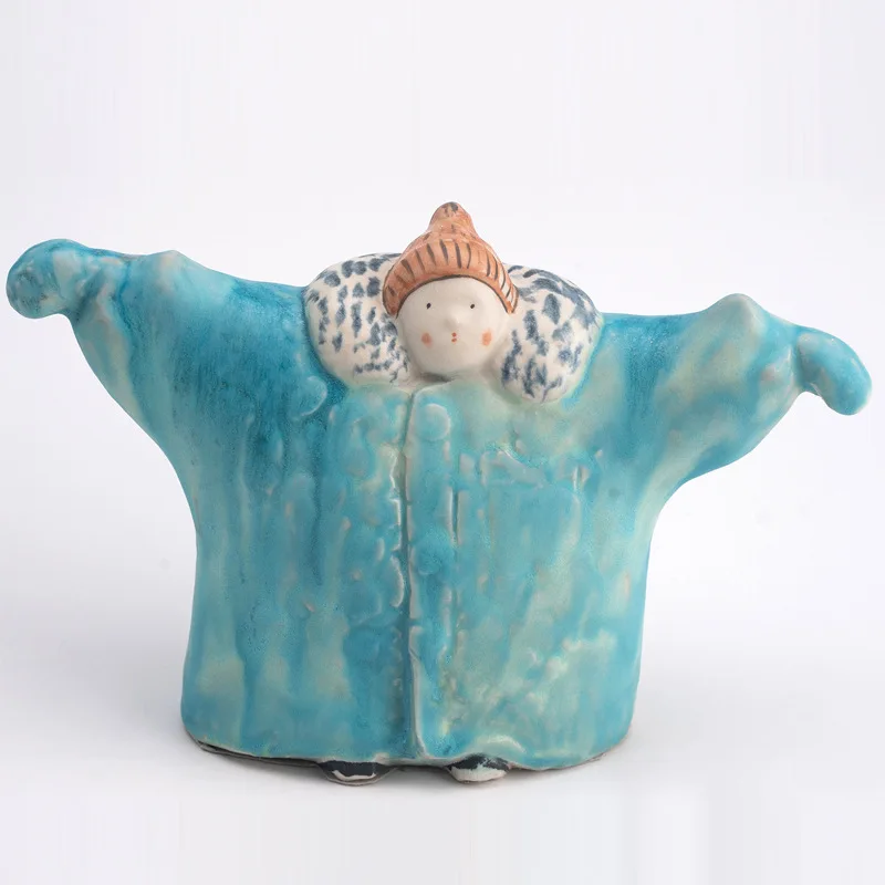 Nordic Minimalist Character Cartoon Ceramic Ornaments Home Model Room Soft Furnishings Bedroom Tabletop Sculpture Decorations