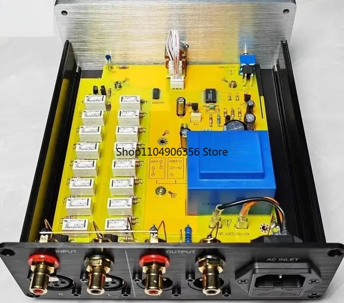 

for Latest High Accuracy Relay Volume Controller Balanced Potentiometer Passive Preamp XLR Volume Control 0.1%