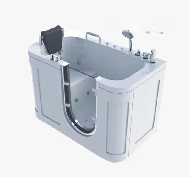 Barrier-free side door walk-in home bathtub deep soaking sitting massage constant temperature smart bathtub