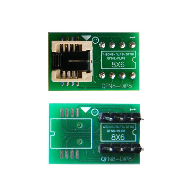 DFN8 To DIP8 Socket Chips Socket QFN8/WSON8/MLF8/MLP8/DFN8 To DIP8 For CH341A Tl866ii Plus RT809H/F T48 T56 EZP2023 6X8mm