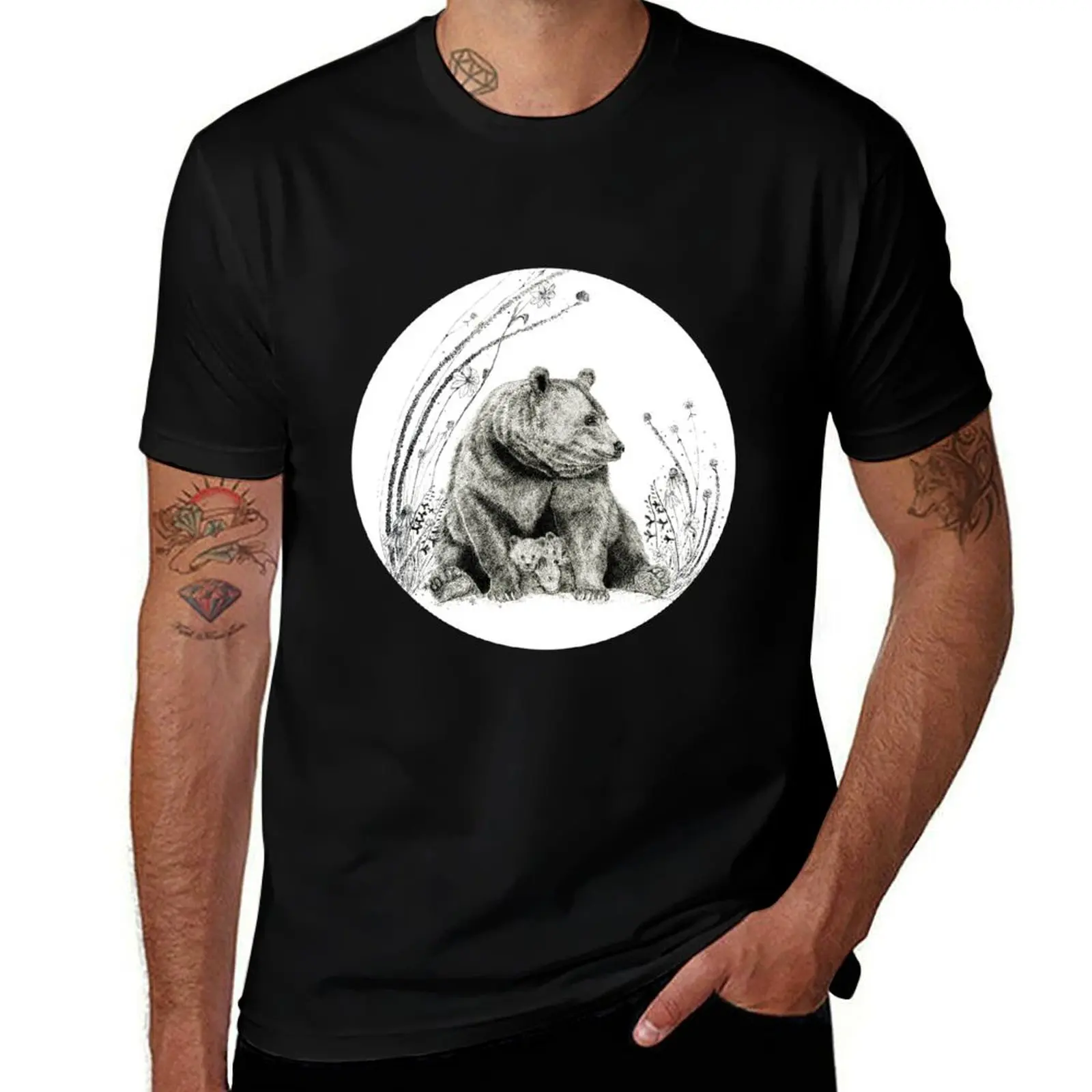 

Mama Bear T-Shirt blue archive Man t-shirt blanks Men's t-shirts