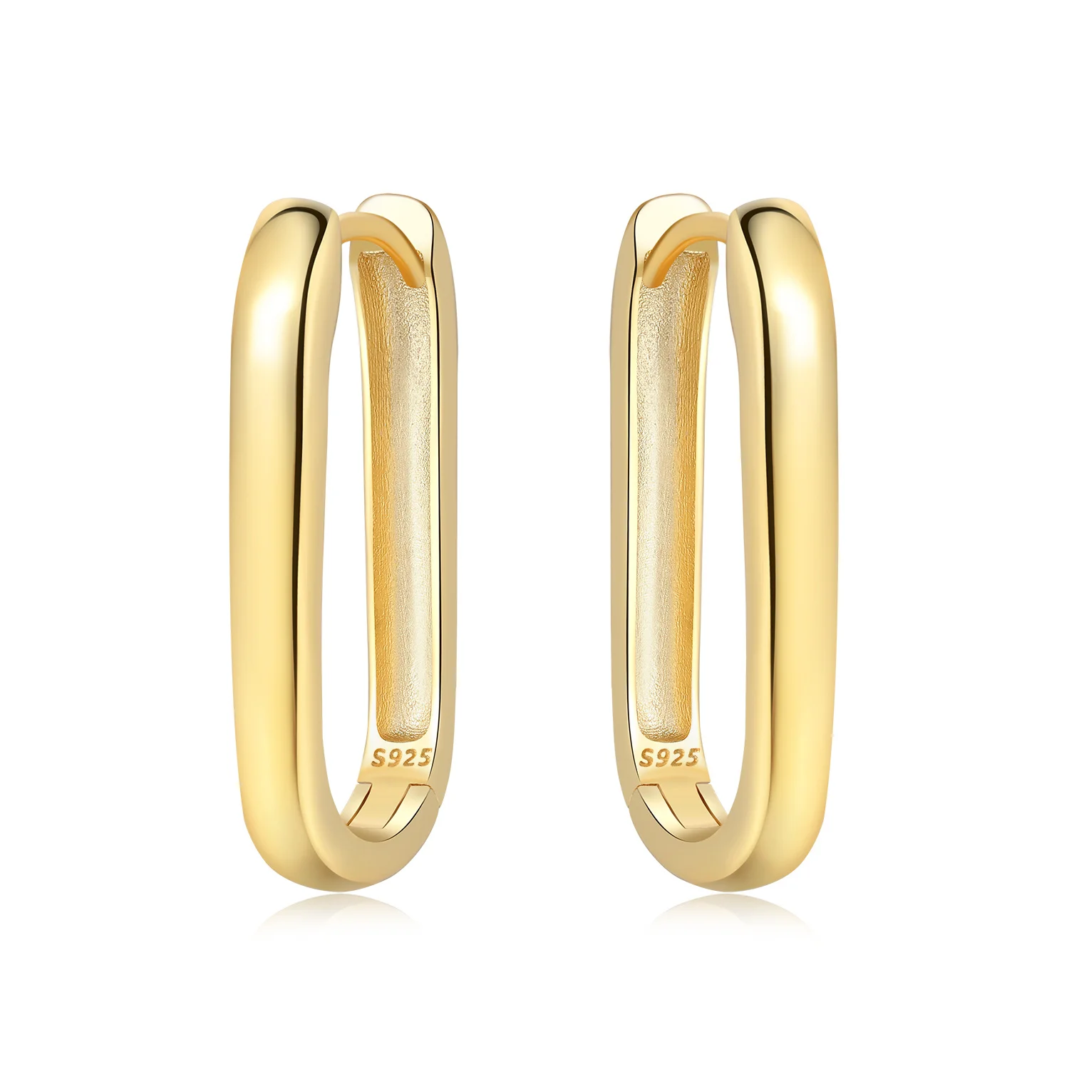 2026 Neu 925 Sterling Silber 18K Vergoldete Kirschblüten-Schmetterling-Creolen Modischer Einfacher Partyschmuck Geschenke für Frauen