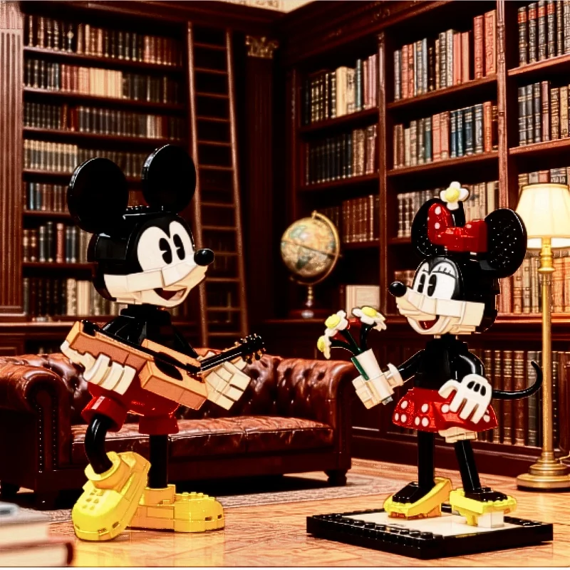 In Shock New Ornaments Building Blocks Micked And Minning Models Girlfriend Gifts Diy Toys Assembled Christmas Gifts Newlywed - view 6
