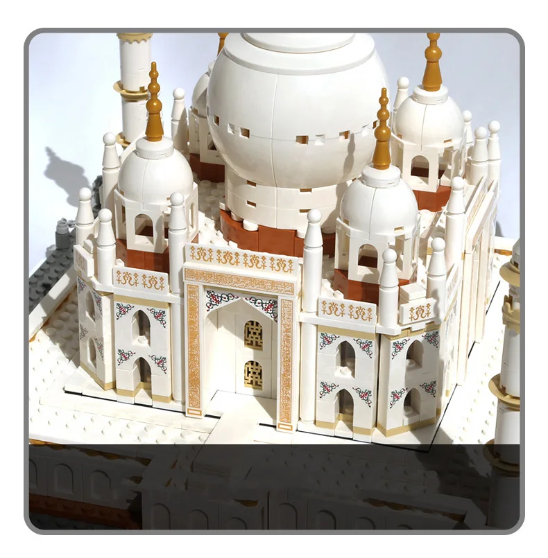 Weltberühmte historische Architektur Indien Taj Mahal in Agra Baustein-Sets Modell-Bausteine Spielzeug-Sammlung für Geschenke – Detail 8