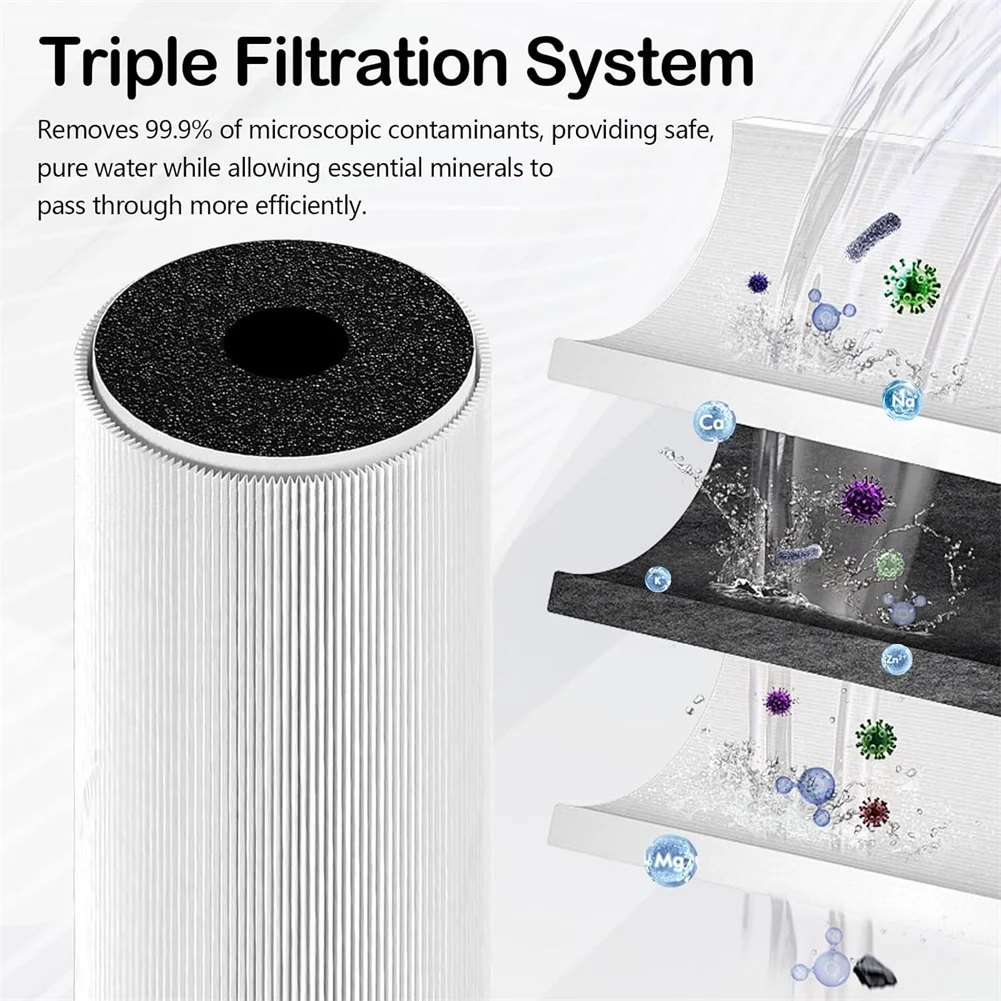 High Performance Water Filter Replacement Cartridge As Shown Carbon Filter Removes 99.9 Impurities Kitchen Use