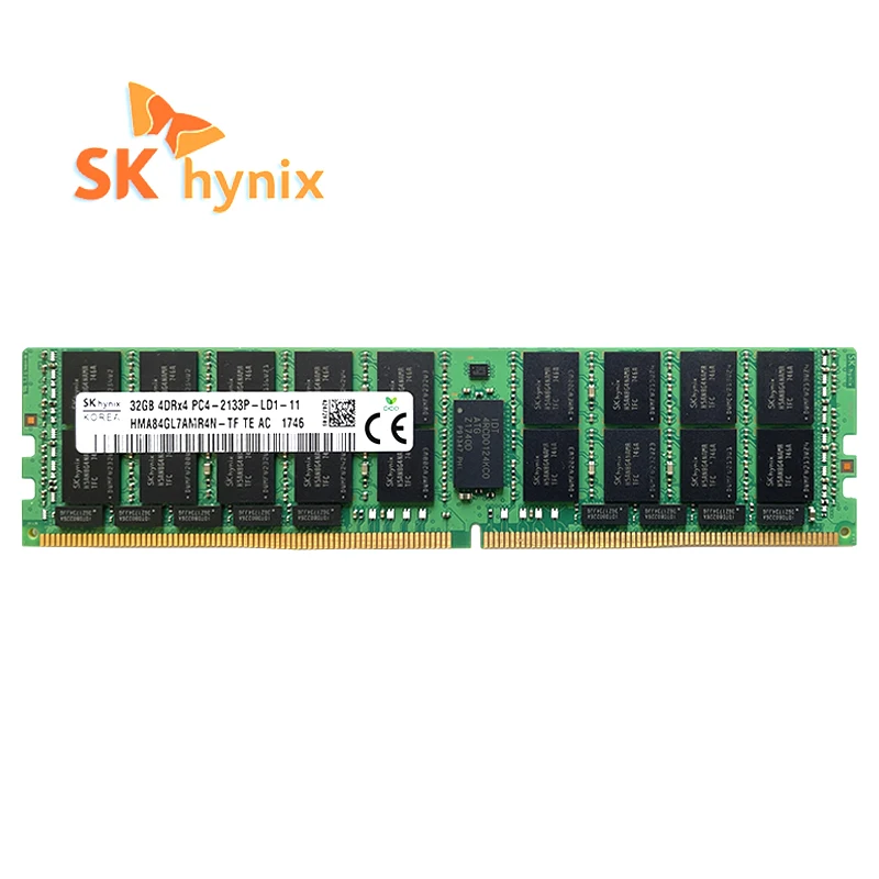 SK hynix DDR4 32GB 2133MHz RAM 4DRx4 PC4 - 2133P 1.2V Memoria de servidor LREG ECC RDIMM E5 x99