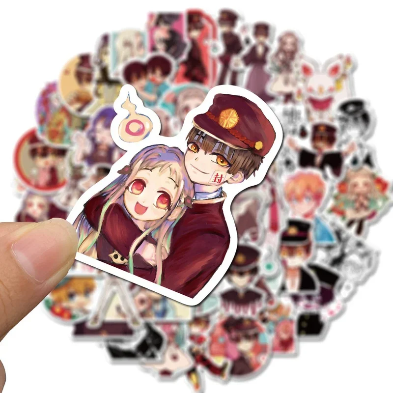 10/25/50pcs Japanese Comic Toilet Bound Hanako Kun Anime Stickers Waterproof Sticker Decal