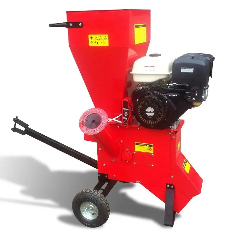 

Индивидуальный бензиновый измельчитель древесины для сада и фермы на колесах, легко перемещаемый, высокоэффективный, быстрый измельчитель веток