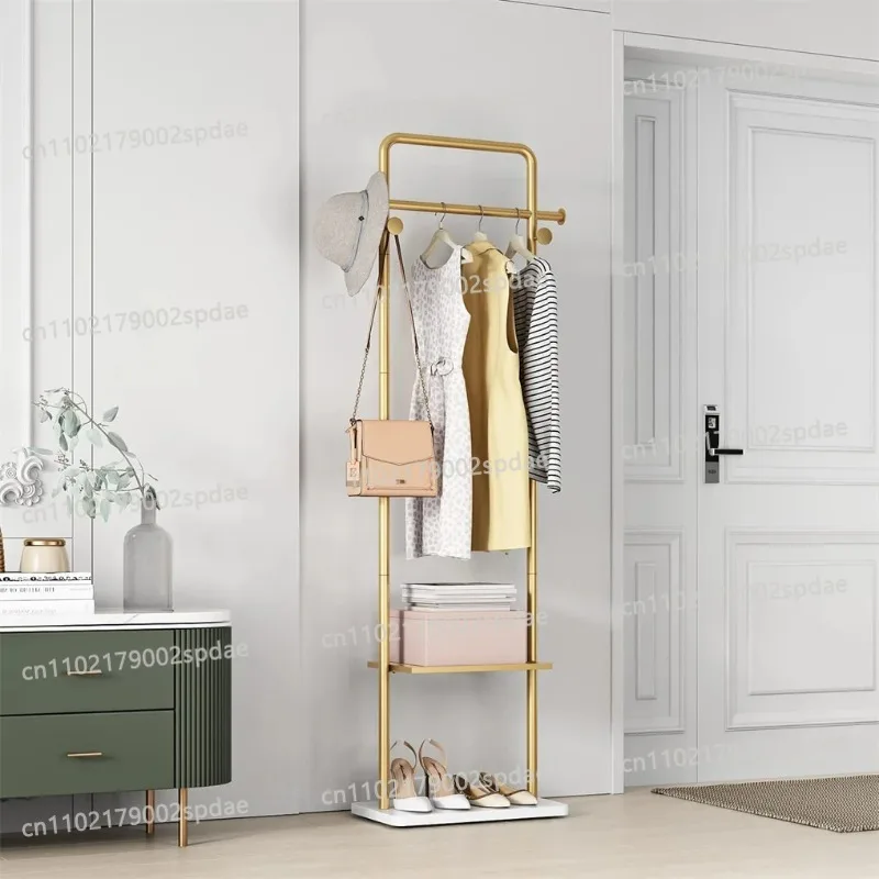 Picture 4: Heavy Duty Gold Pole Clothing Rack Granite Stone Base Modern Home Hotel Bedroom Tree