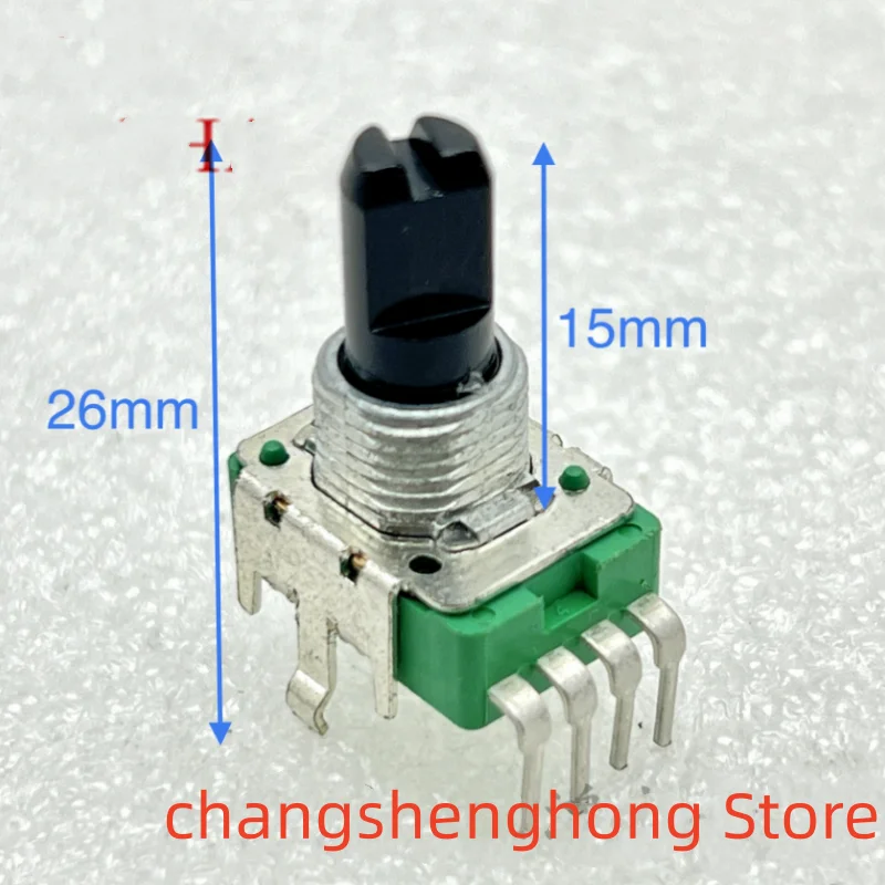 1pcs for ALPHA RV11  potentiometer B20K with center point axis length 15MM