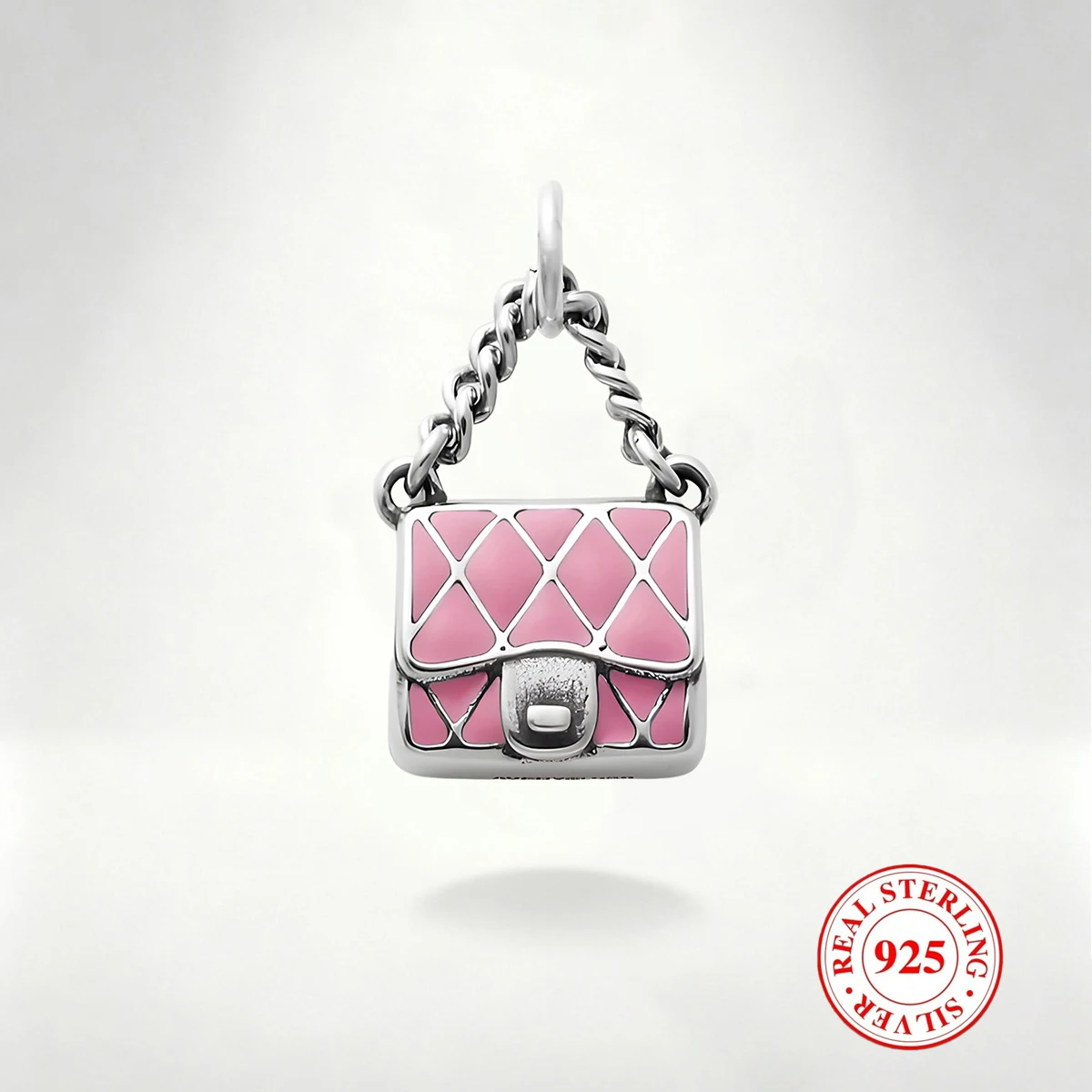 

1 шт. подвеска-сумка из стерлингового серебра S925, очаровательный и изысканный кулон «сделай сам», подходит для декора ожерелья и браслета «сделай сам»