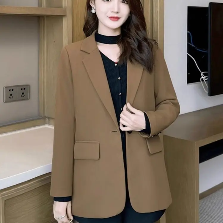 

Autumn Women'S Clothing High Quality Woman'S Blazer College Sequined Dye Comfortable Clothe Thicken Contrasting Hollowed Point