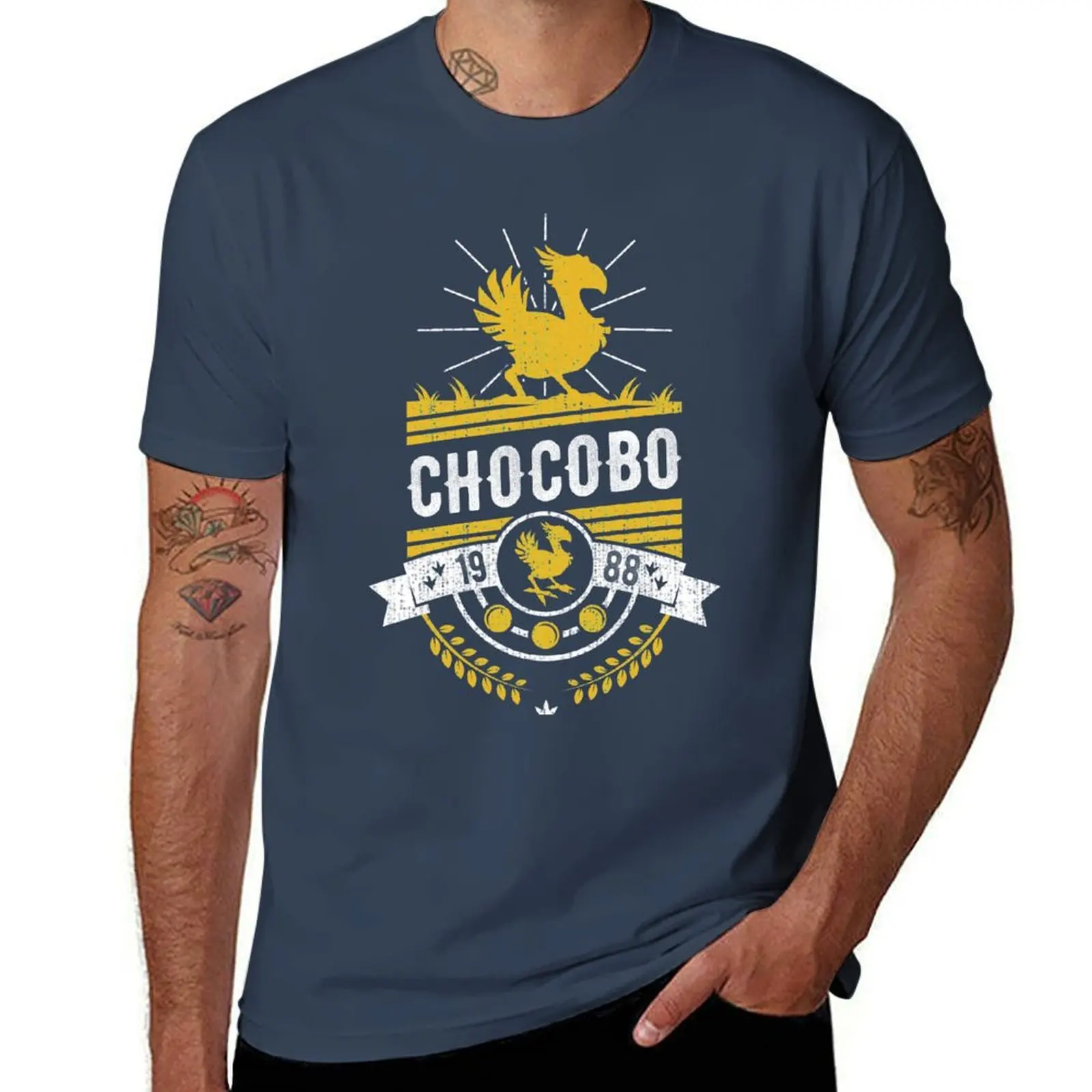 

Chocobo T-Shirt anime clothes Anime t-shirt vintage clothes mens t shirt