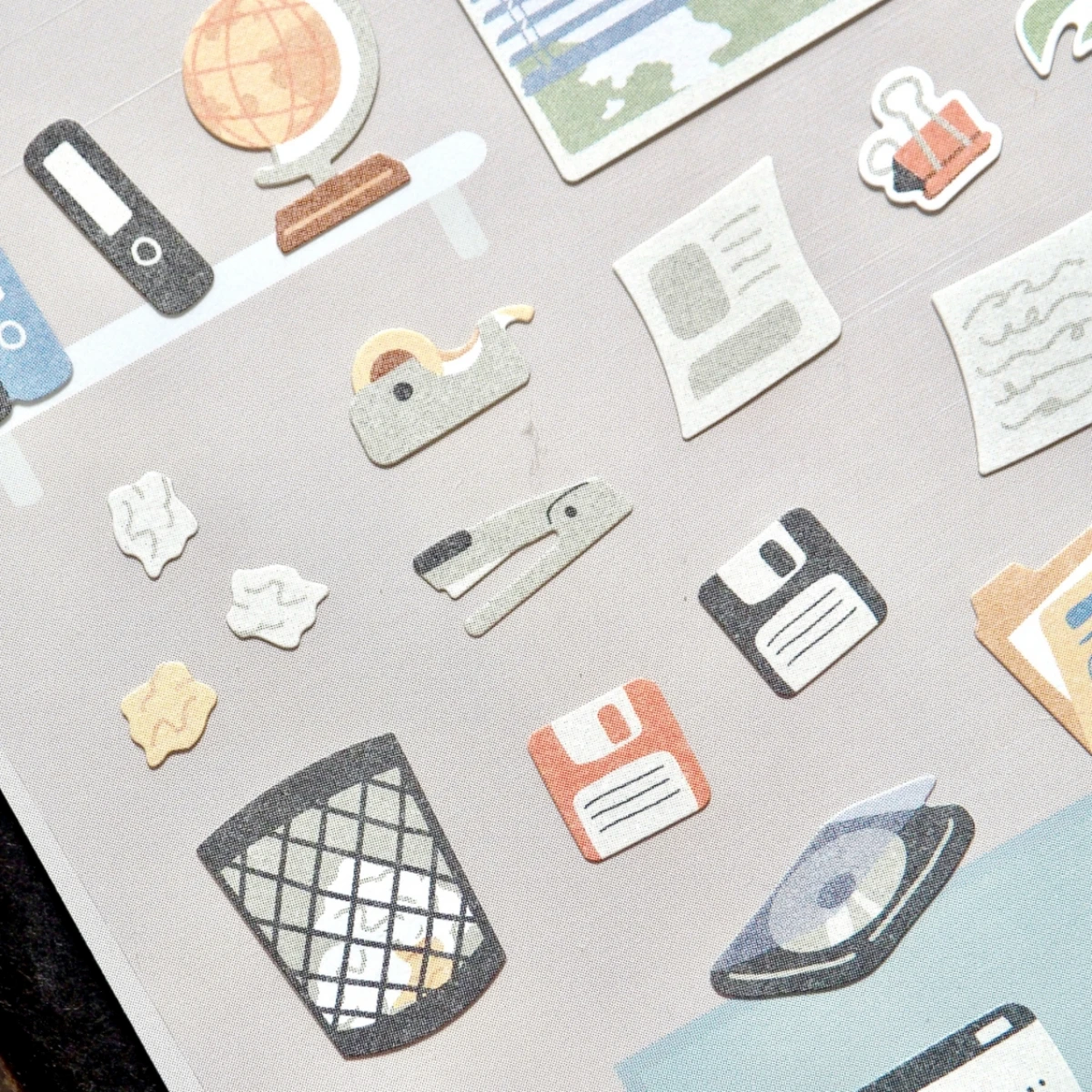 Korean Import Suatelier Office Retro Work Paper Stickers Scrapbooking Diy Journal Stationery Sticker Decor School Supplies 1174
