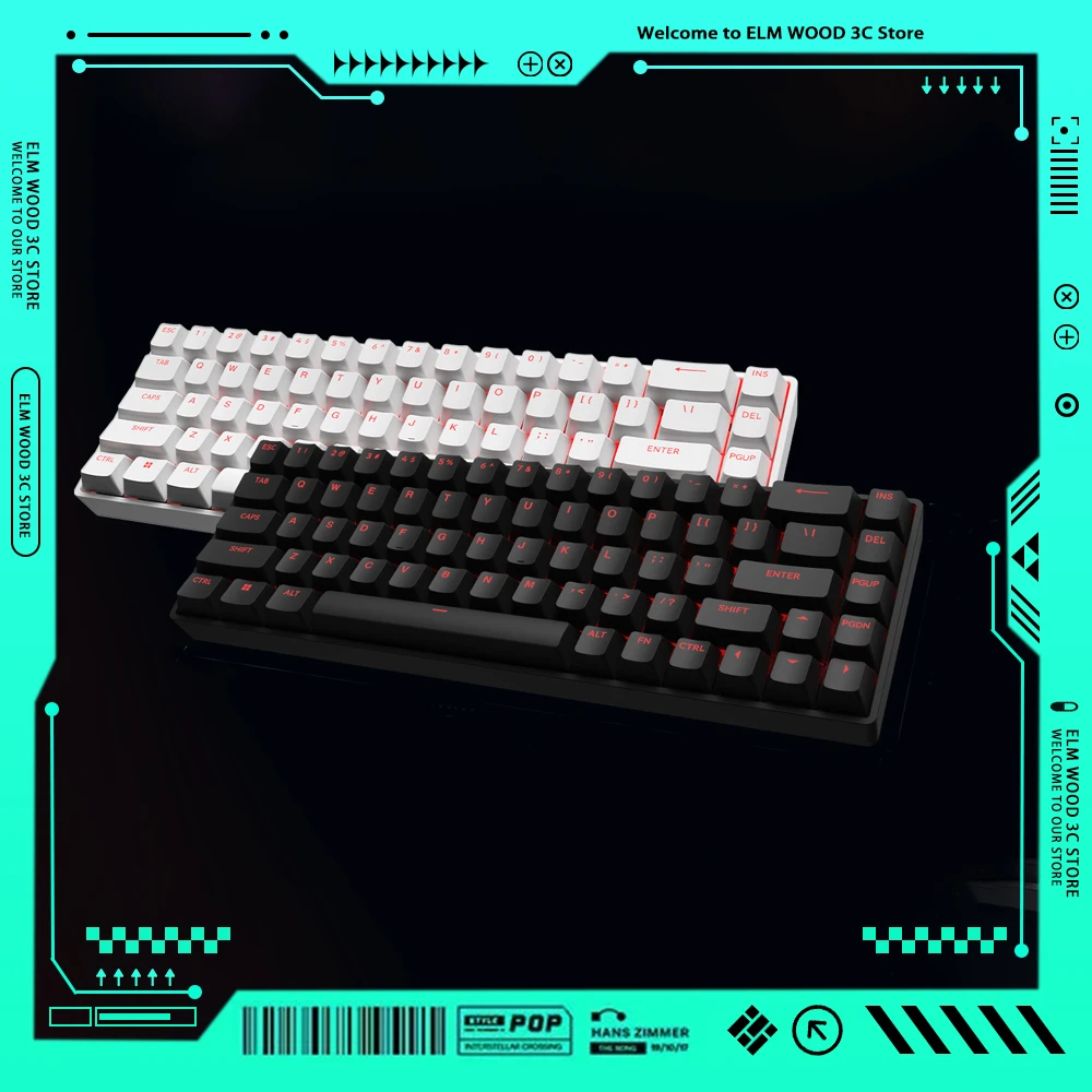 

MADCATZ Fire68 Pro Mechanical Keyboard Rapid Trigger RT 0.04mm Keyboard Magnetic Switch 8K Hz Wired Gaming Keyboard PC Accessory