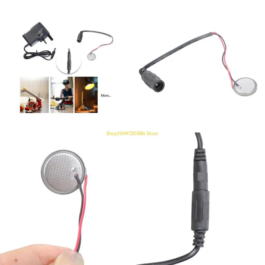 K0EA 108cm Cable 3V CR2032 Plastic Adapter Permanent Power Solution For Fast Drain Devices