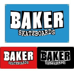 FLAGDOM 90 x150cm BAKERS SKATEBOARDS Flag Polyester Printed Banner For Decor