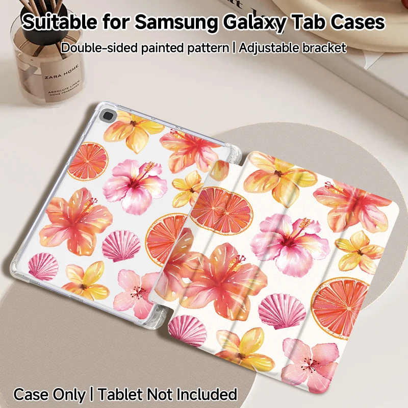Double-sided printing protective case for Samsung Galaxy Tab S6 Lite 10.4/A7 Lite 8.7/A8 10.5/A9+/S7S8S9 11/S7+S10+ 12.4-inch