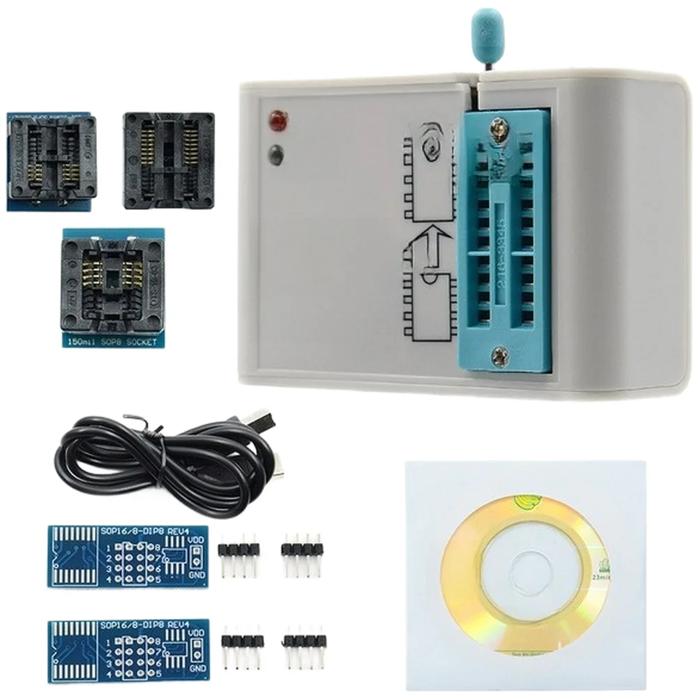For spi Programmer for 24Cxx 25Qxx 93Lxx Series Chips Supports Firmware Upgrade PC Software USB 2.0 Connection