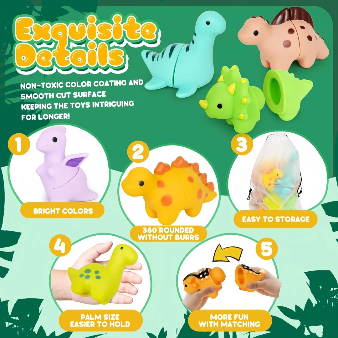 Peuterspeelgoed, Montessori Voorschoolse leeractiviteiten Dierenspeelgoed voor jongens Meisjes, 10 stuks Kleine mensen Dieren Matching Games Fijn