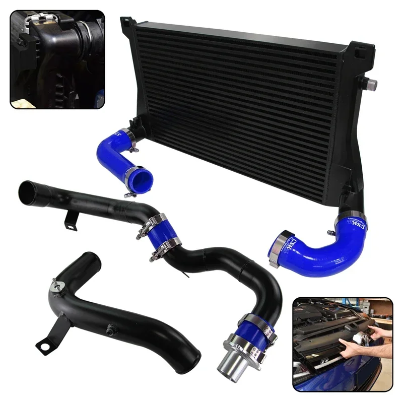 

Fits for Audi A3 S3 VW Golf R GTI MK7 Seat Leon 5F Skoda Octavia 5E 1.8T 2.0T EA888 Front Intercooler & Charge Pipe Kit