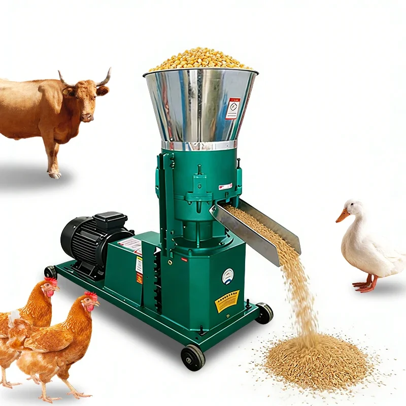 Wholesale Animal Feed Grinder Machine New Design Chicken Feed Pellet Machine with Diesel Engine Core Parts
